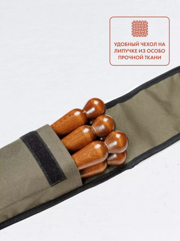 Набор шампуров 67 см в узком чехле (оксфорд) BRENGER BR-SHD-OU-002