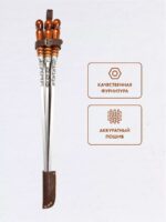 Набор шампуров в получехле из натуральной кожи BRENGER BR-SHD-PCH-001