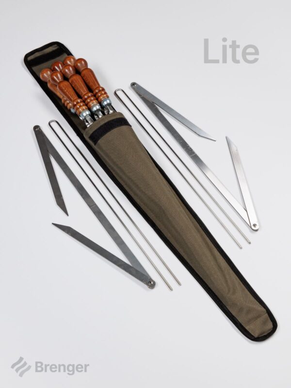 Шашлычный набор «BRENGER Lite» в узком чехле (оксфорд), 4 пр