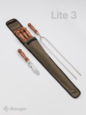 Шашлычный набор «BRENGER Lite 3» в узком чехле (оксфорд), 4 пр
